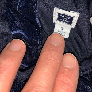 Janie and jack blue velvet dress
